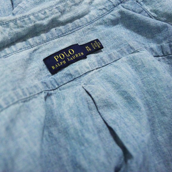 Polo Ralph Lauren Chambray Cotton L/S Shirt - Picture 6 of 6